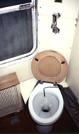 First Class Train Car Toilet - Izmir Ekspresi