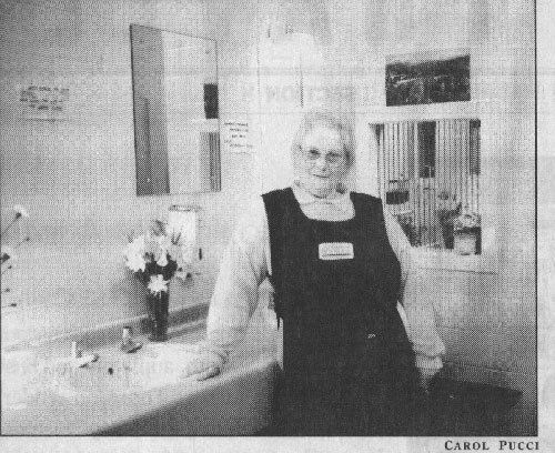 Attendant at cleanest bathrooms